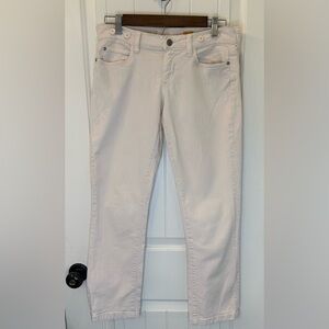 PILCRO Anthropologie Light Pink Lightweight Cropped Jeans Sz 26